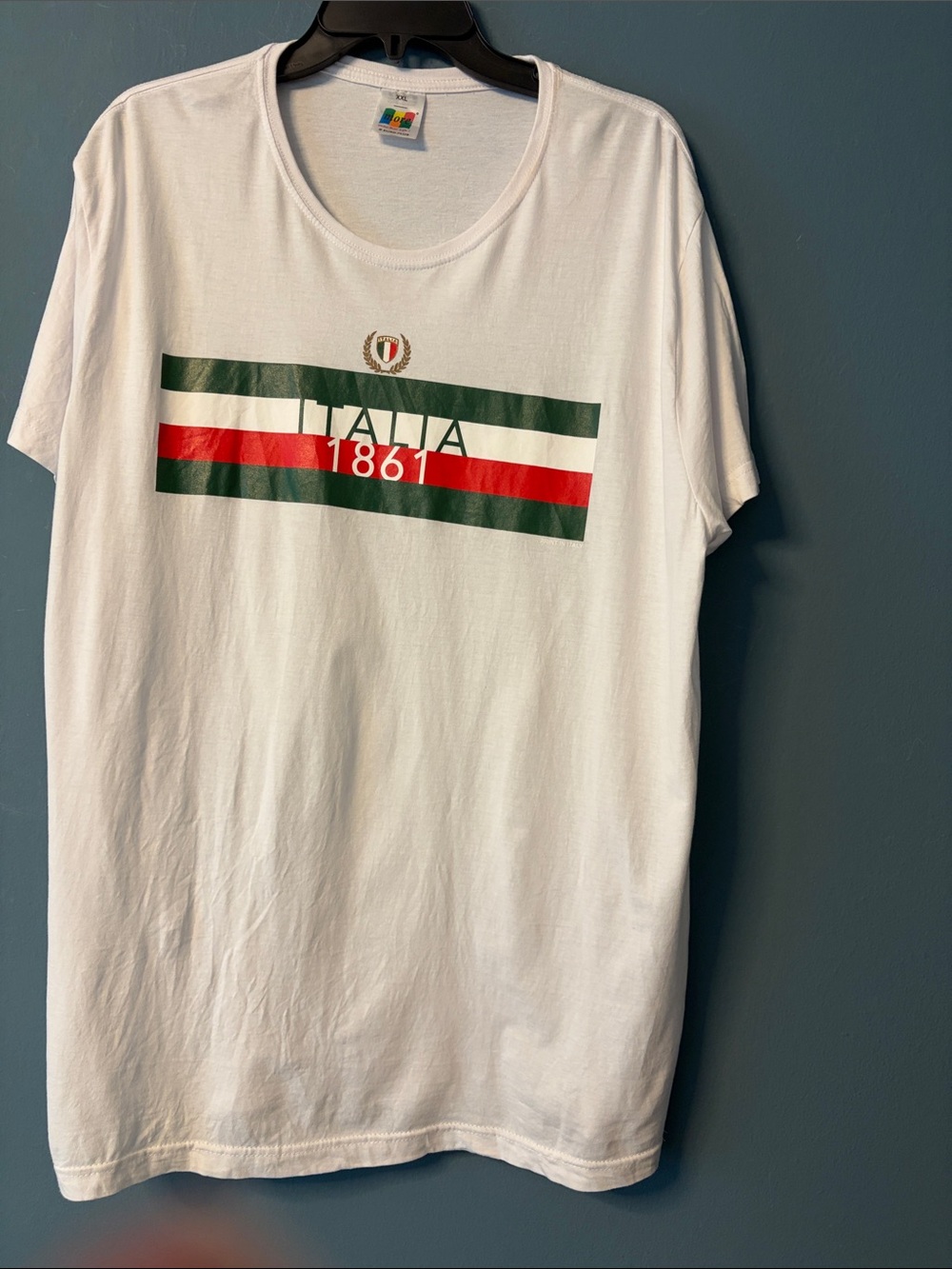 Italia 1861 Graphic Crewneck T‑Shirt in White
